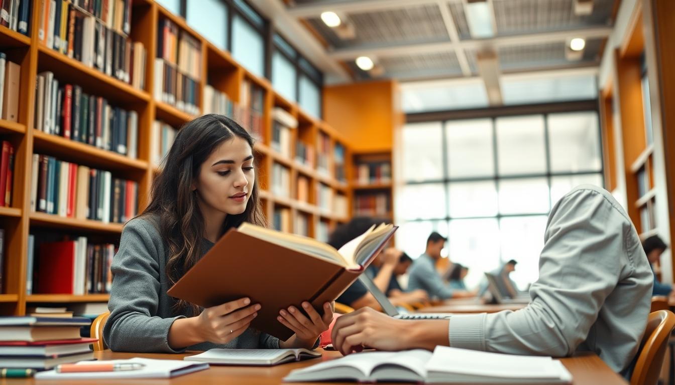 Students collaborating in study space