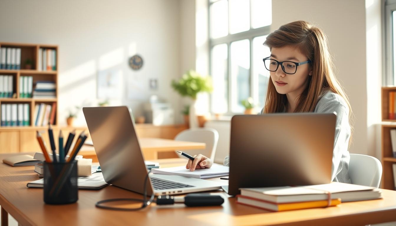 Modern university campus for students