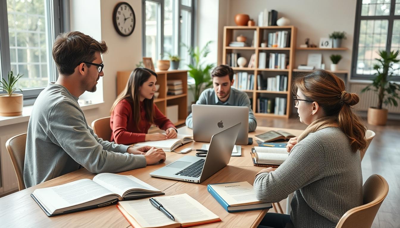 Student developing practical and academic skills